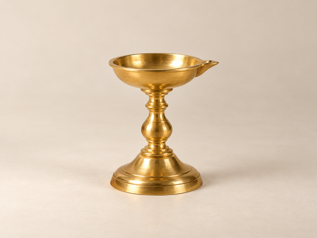 Brass puja essentials — illustrative collection image