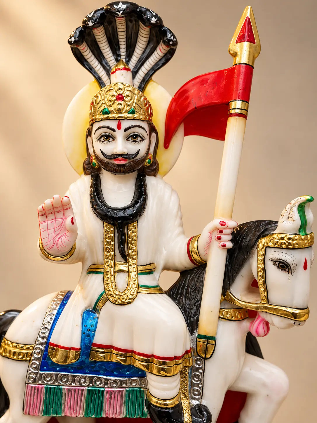 Khatu Shyam Ji murti — detail