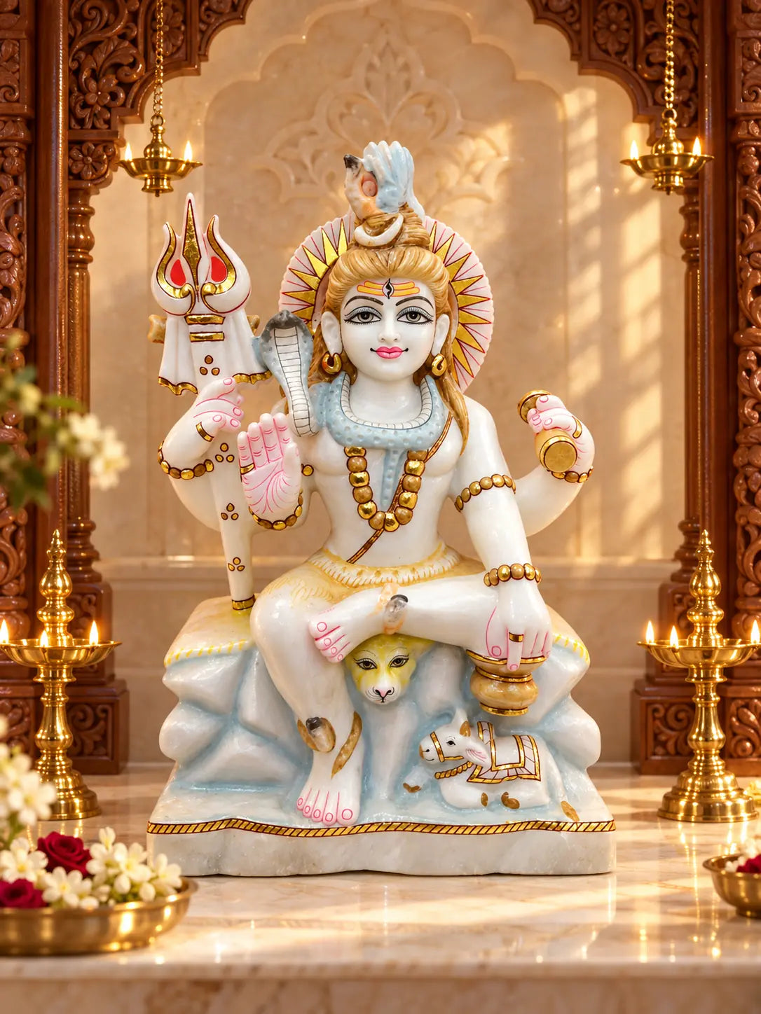 Lord Shiva murti with Nandi — lifestyle